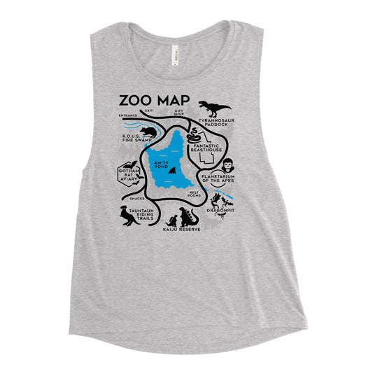 Zoo Map Women's Muscle Tank