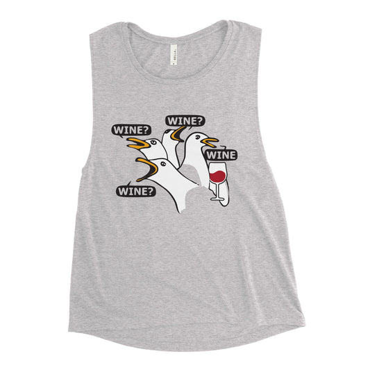 Wine Wine Wine Wine Women's Muscle Tank