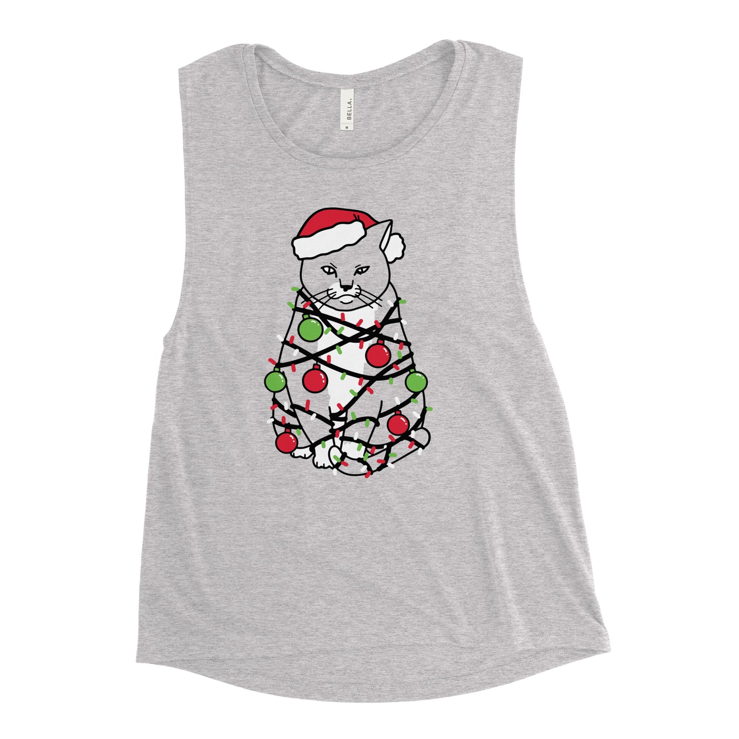 Meowy Christmas Women's Muscle Tank