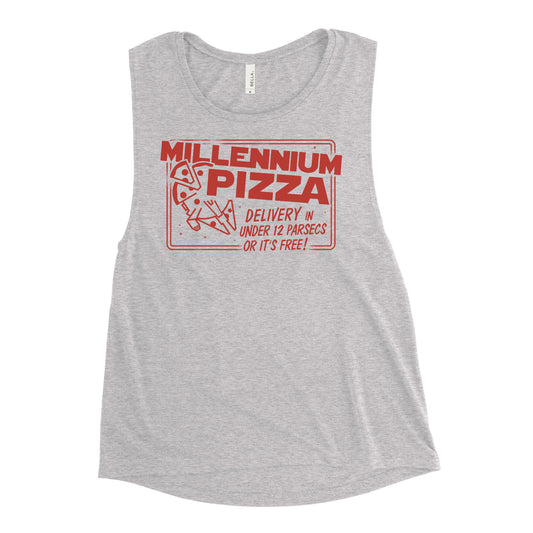 Millennium Pizza Women's Muscle Tank