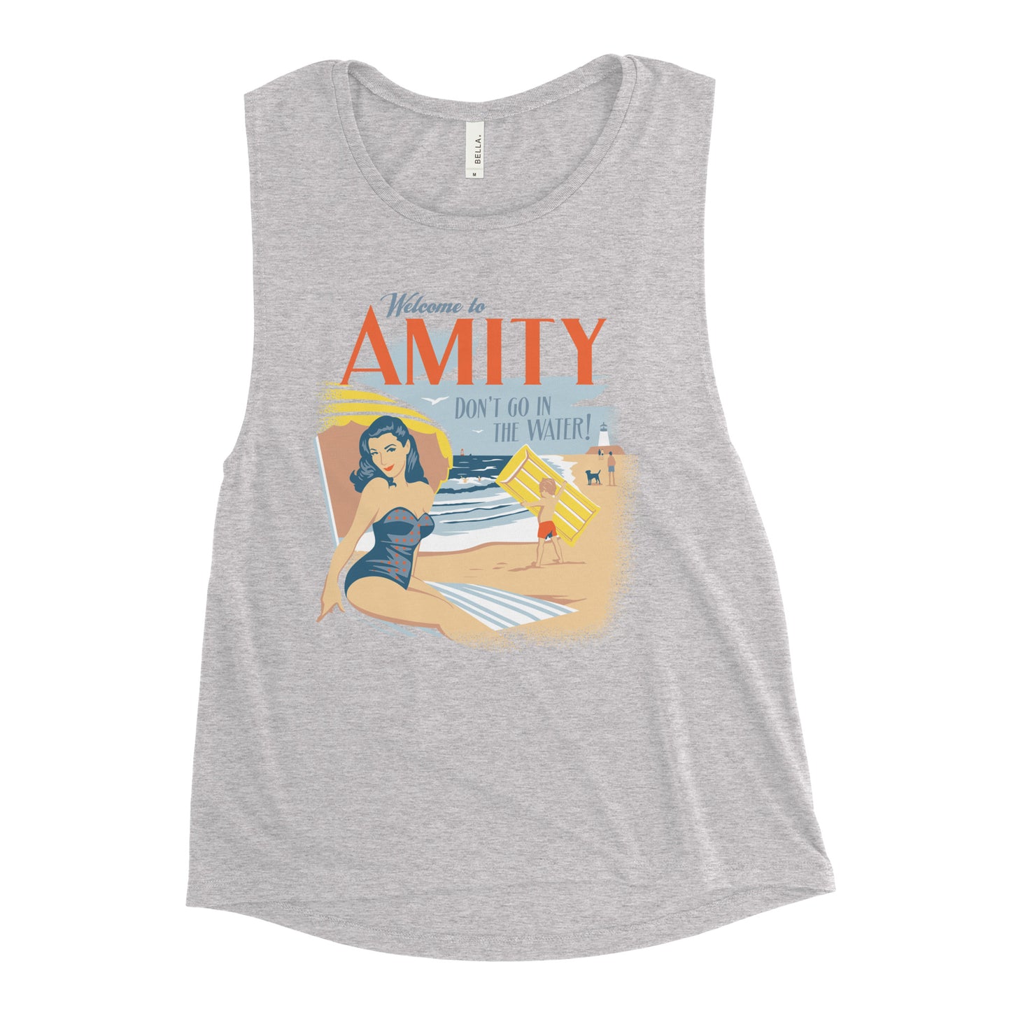 Welcome To Amity Women's Muscle Tank