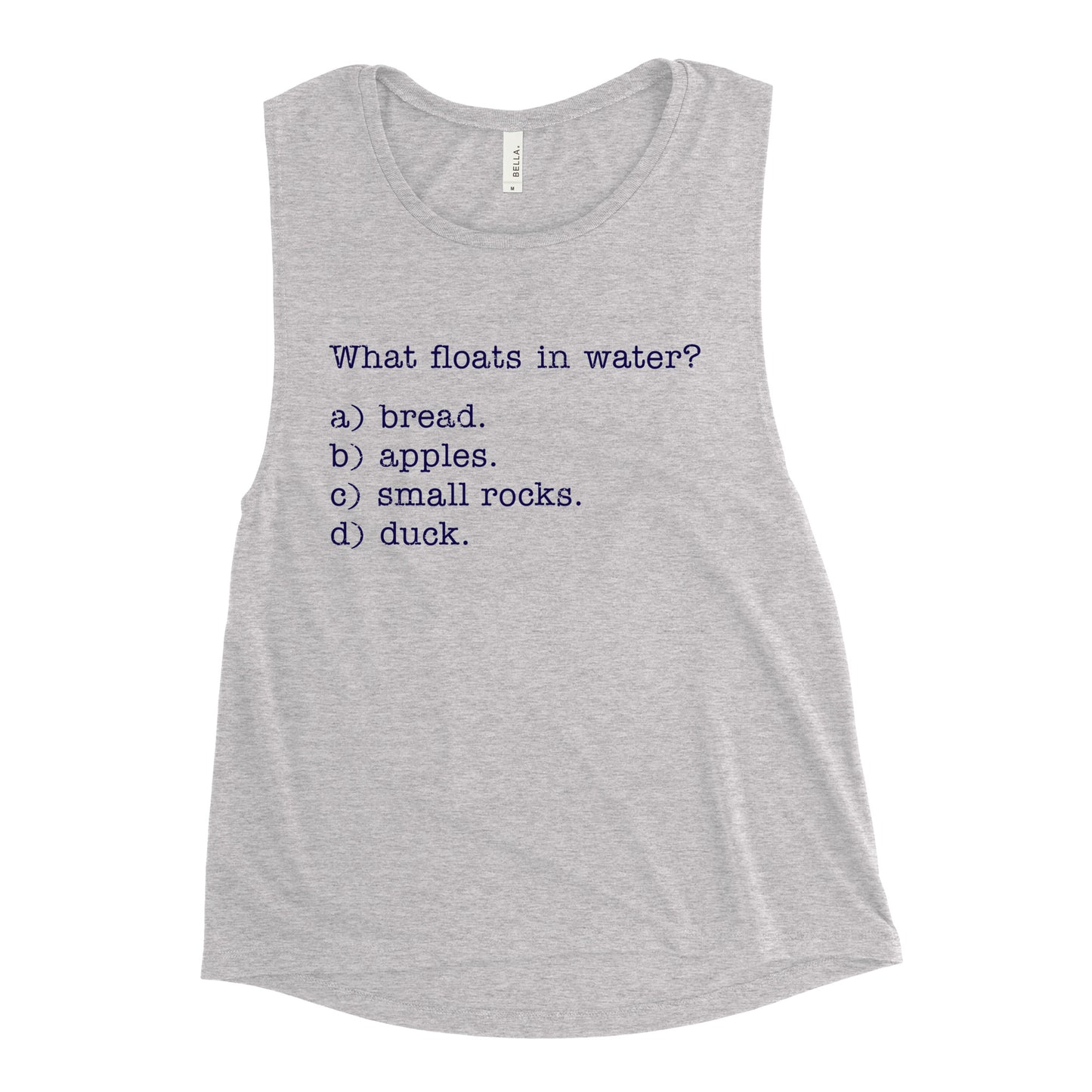 What Floats In Water? Women's Muscle Tank