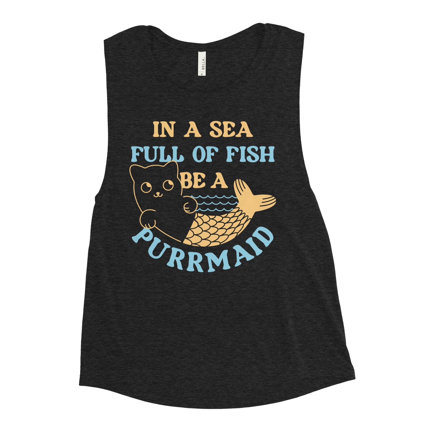 Be A Purrmaid Women's Muscle Tank