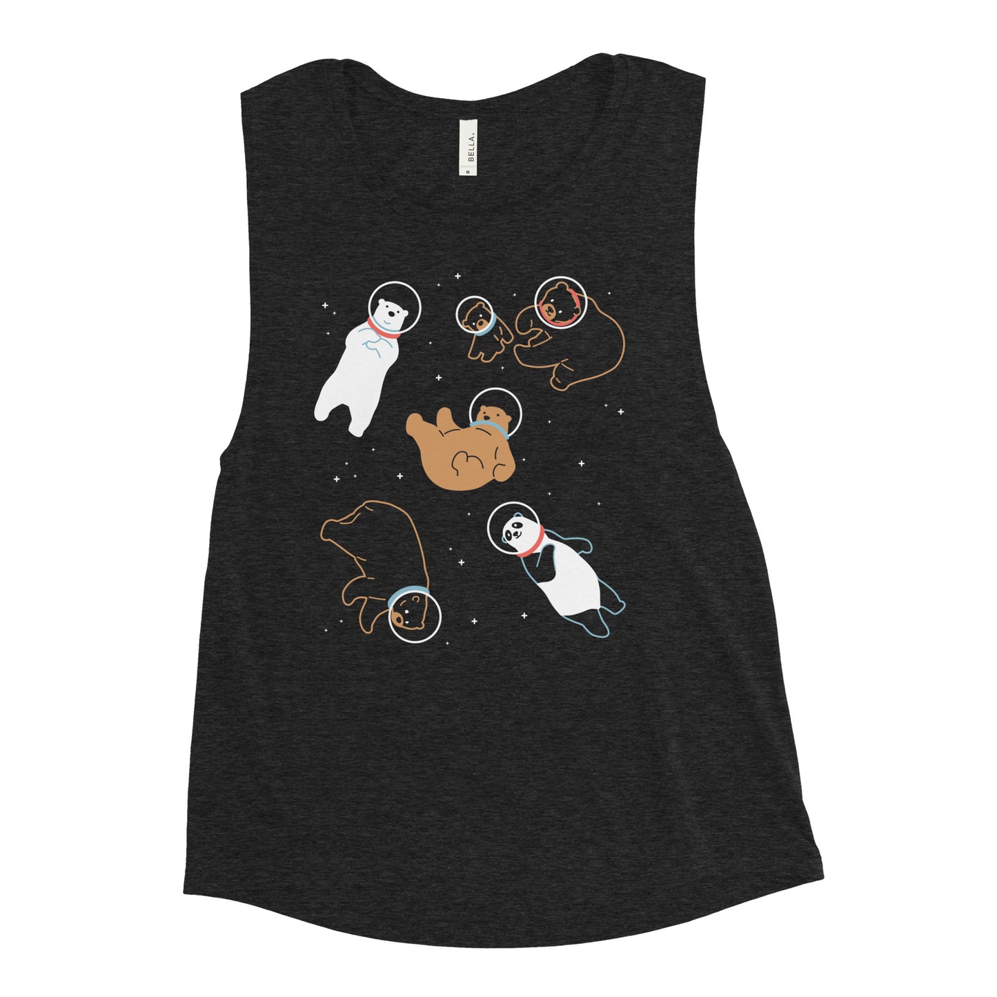 Bears In Space Women's Muscle Tank