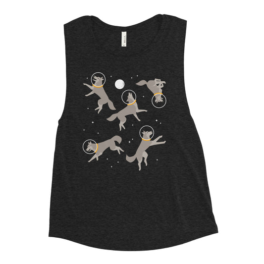 Wolves In Space Women's Muscle Tank