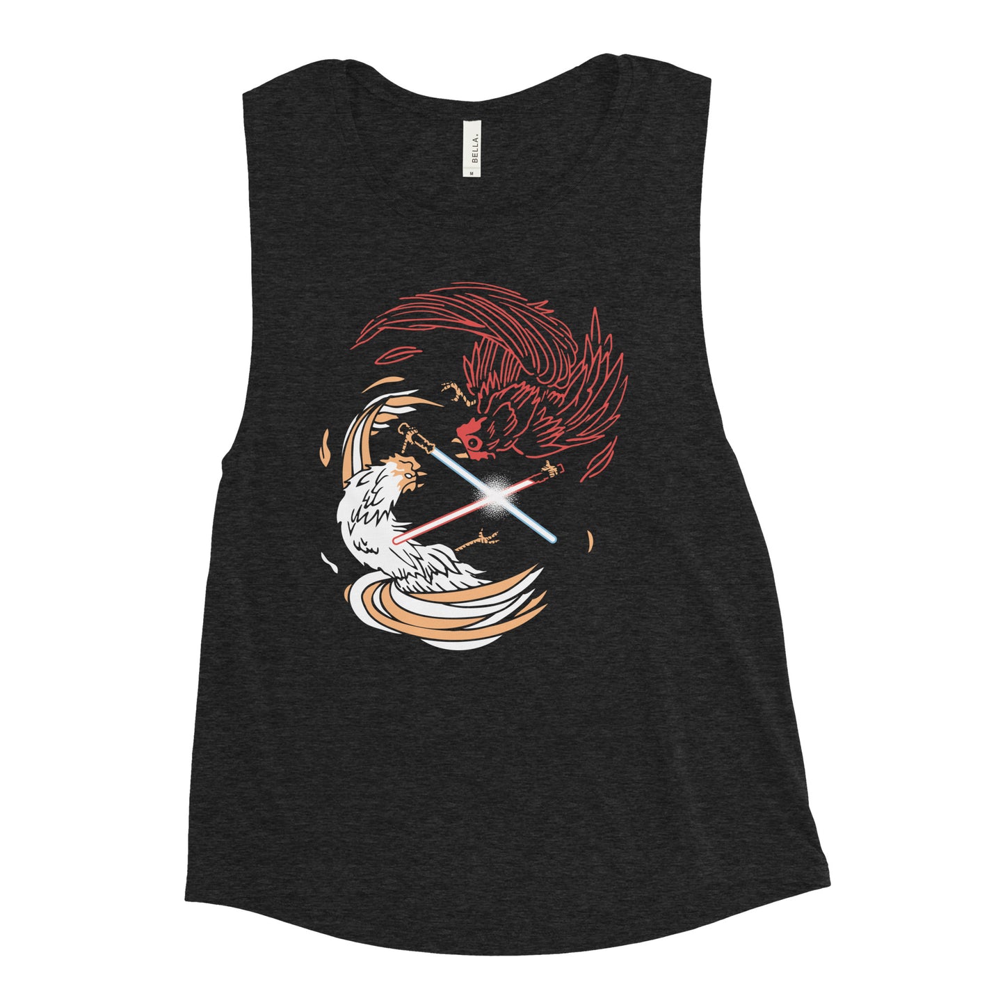 Cock A Doodle Duel Of The Fates Women's Muscle Tank