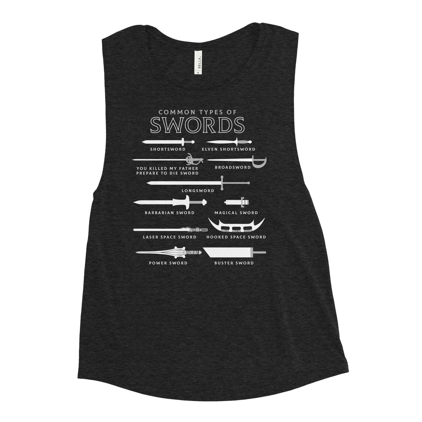 Common Types Of Swords Women's Muscle Tank