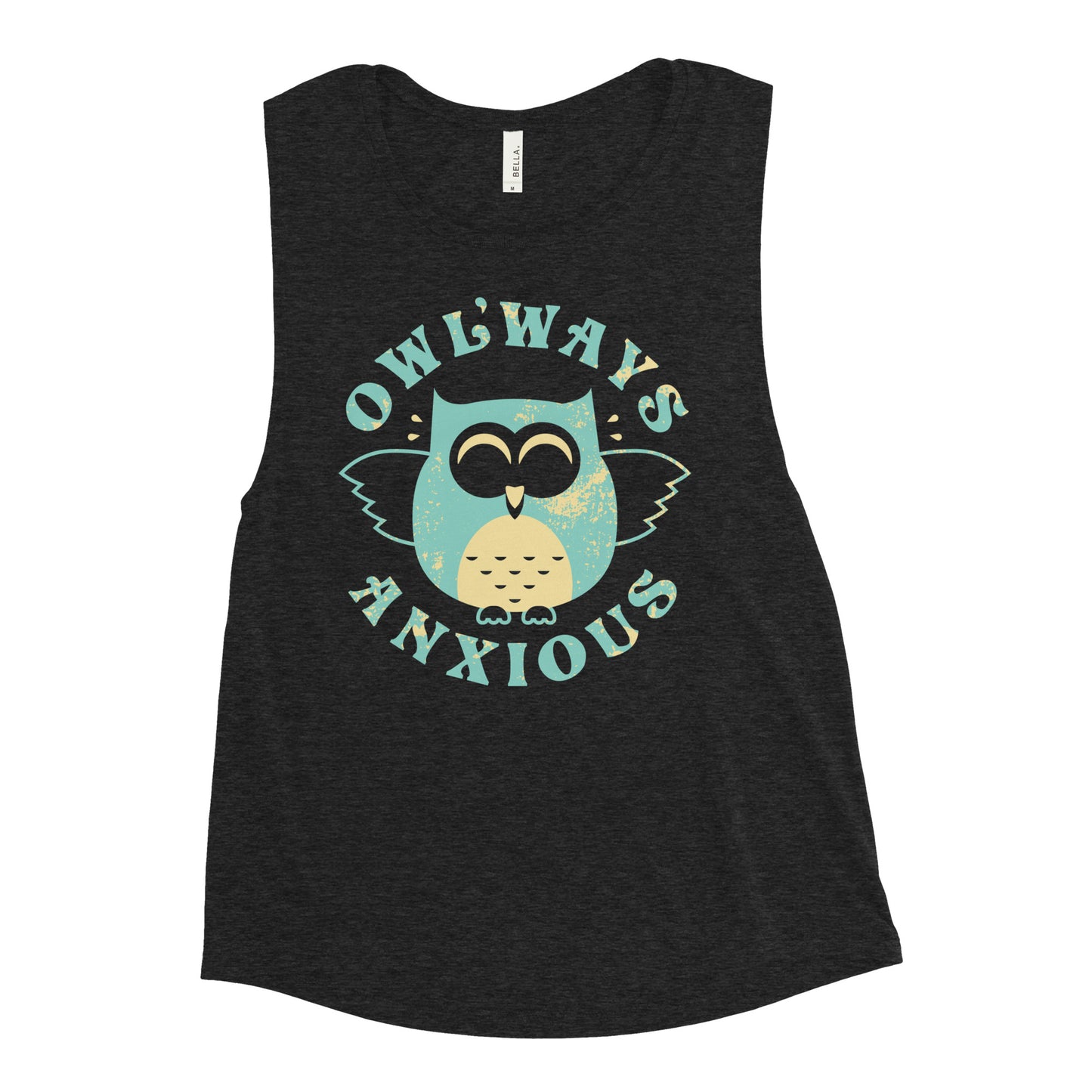 Owlways Anxious Women's Muscle Tank