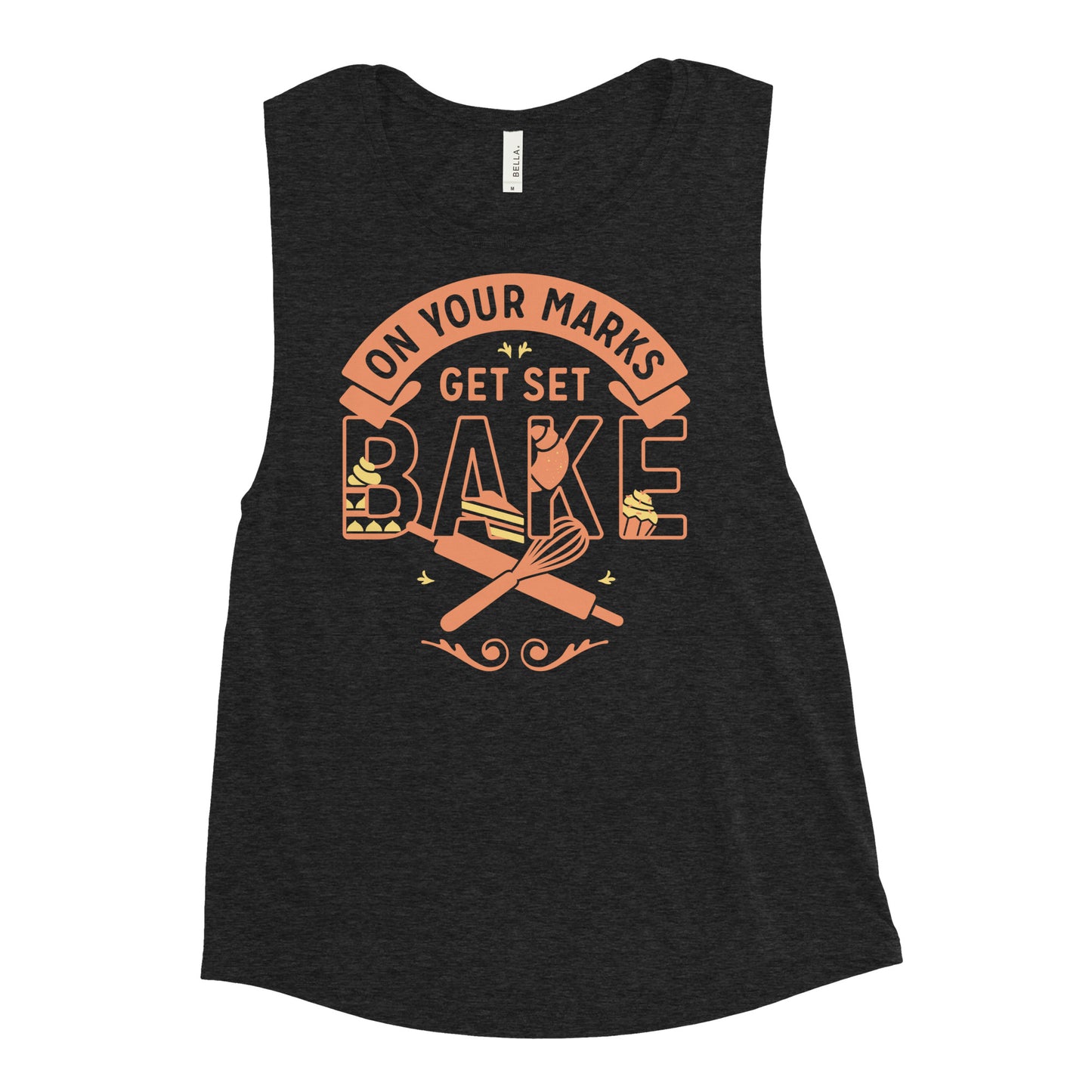 On Your Marks Get Set Bake Women's Muscle Tank