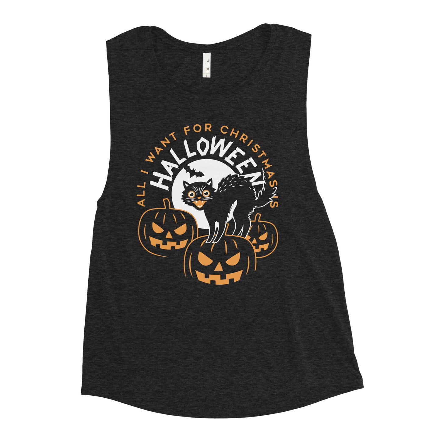 All I Want For Christmas Is Halloween Women's Muscle Tank