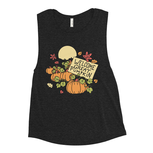 Welcome Great Pumpkin Women's Muscle Tank