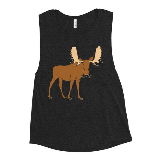 Moosestache Women's Muscle Tank