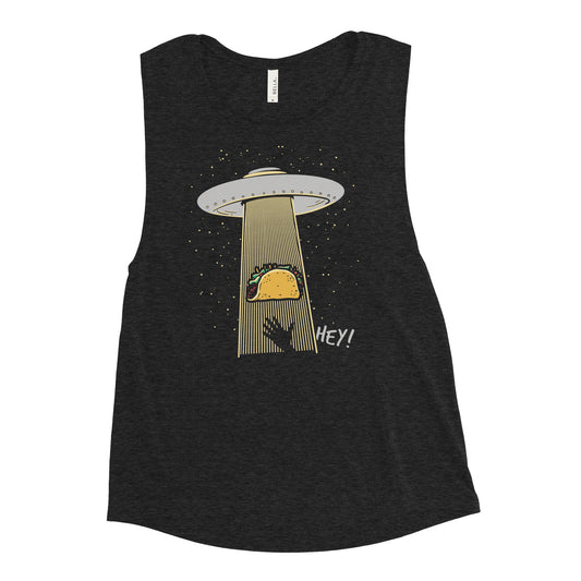 Taco Abduction Women's Muscle Tank