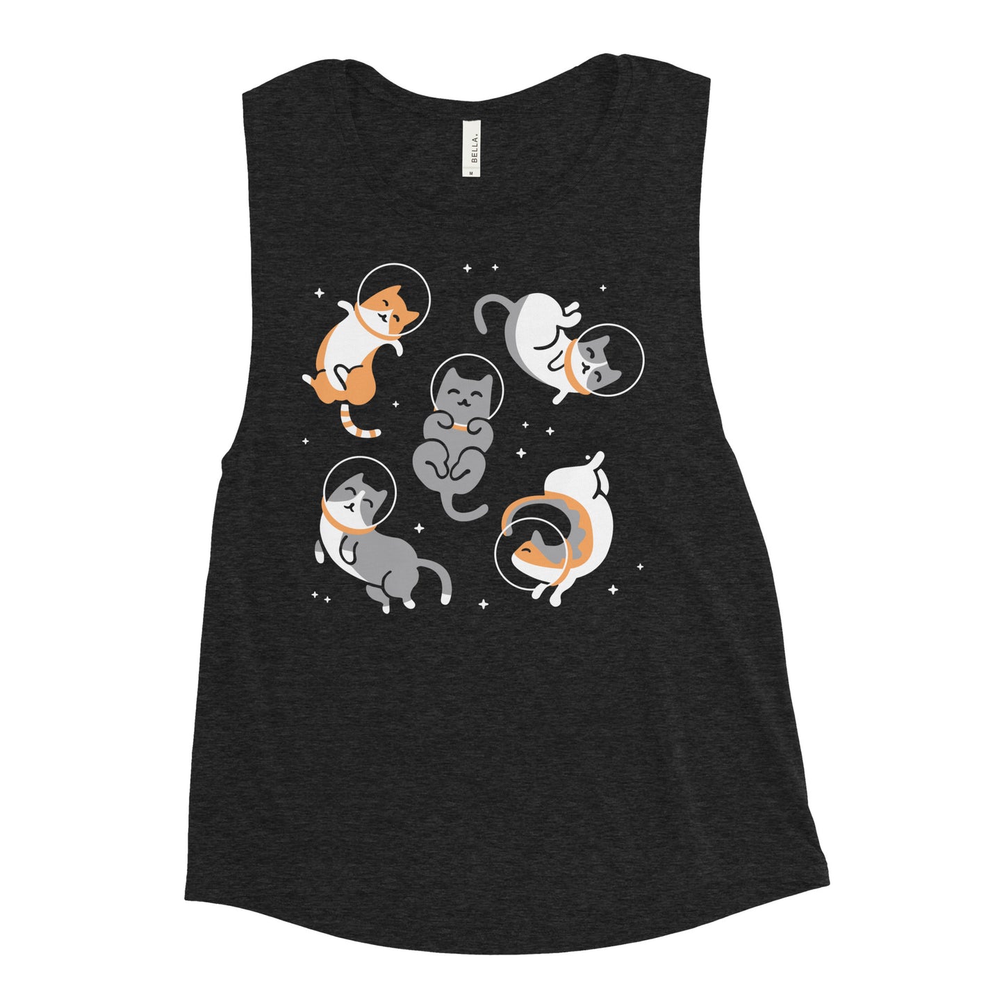 Cats In Space Women's Muscle Tank