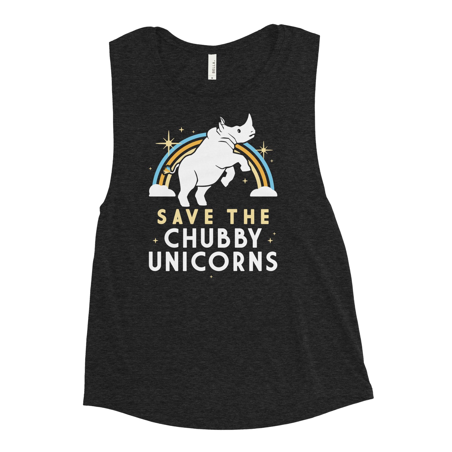 Save The Chubby Unicorns Women's Muscle Tank