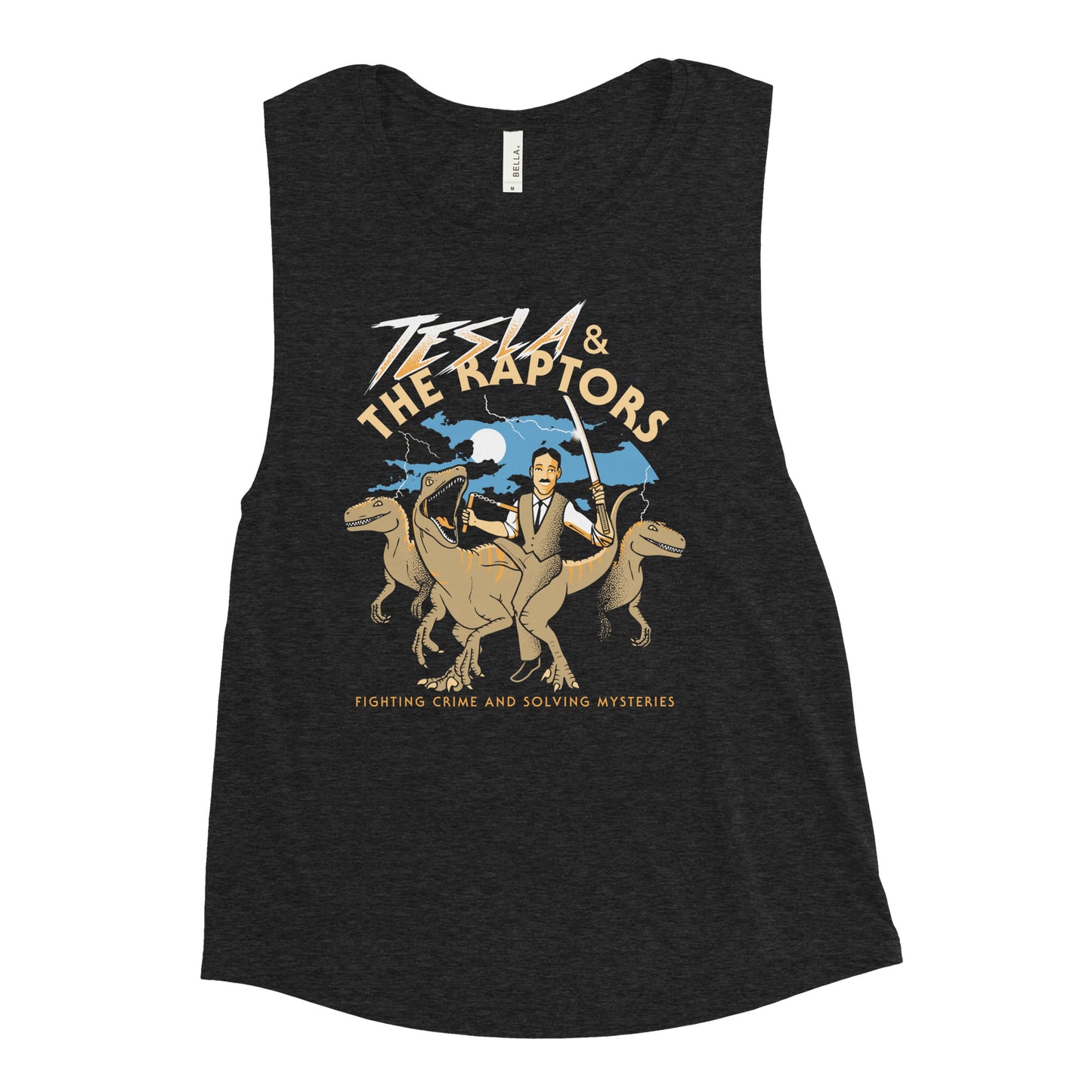 Tesla & The Raptors Women's Muscle Tank