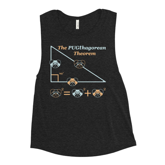 Pugthagorean Theorem Women's Muscle Tank