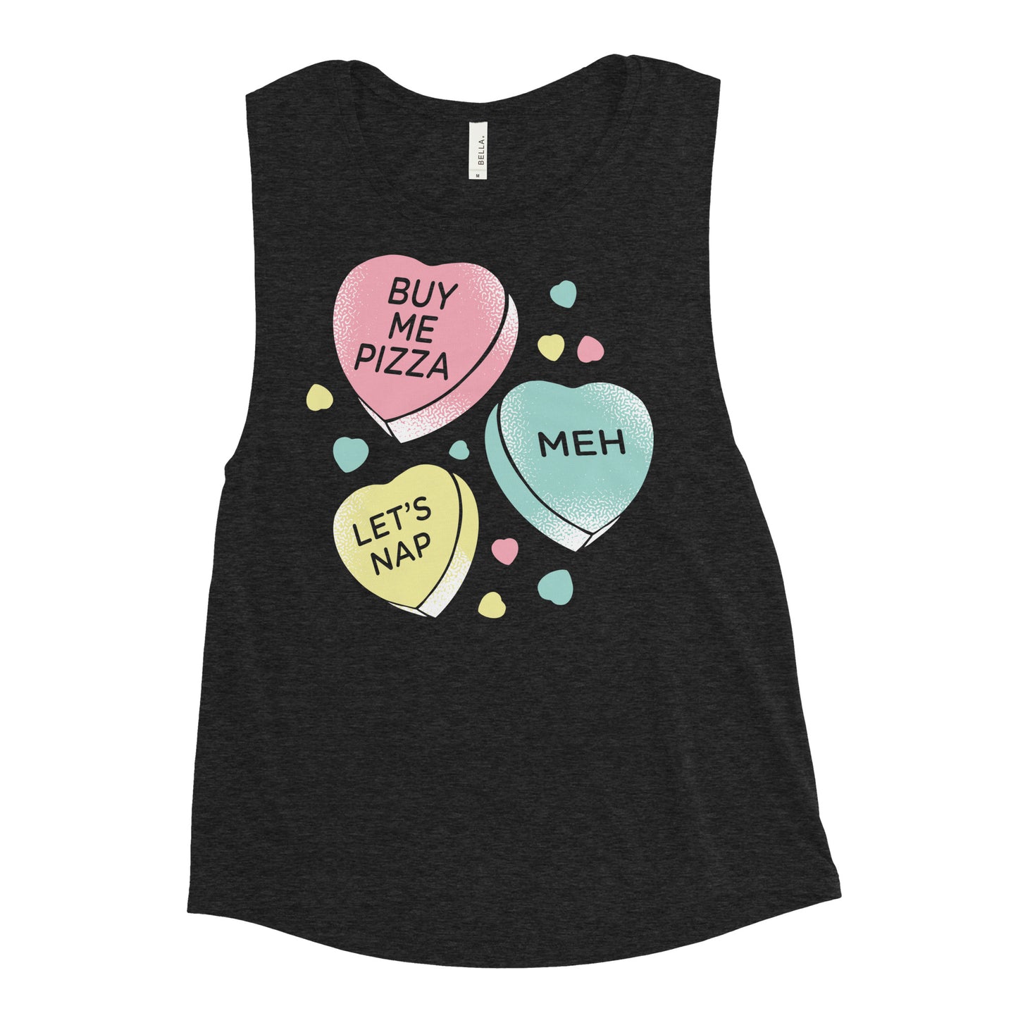 Candy Hearts Women's Muscle Tank