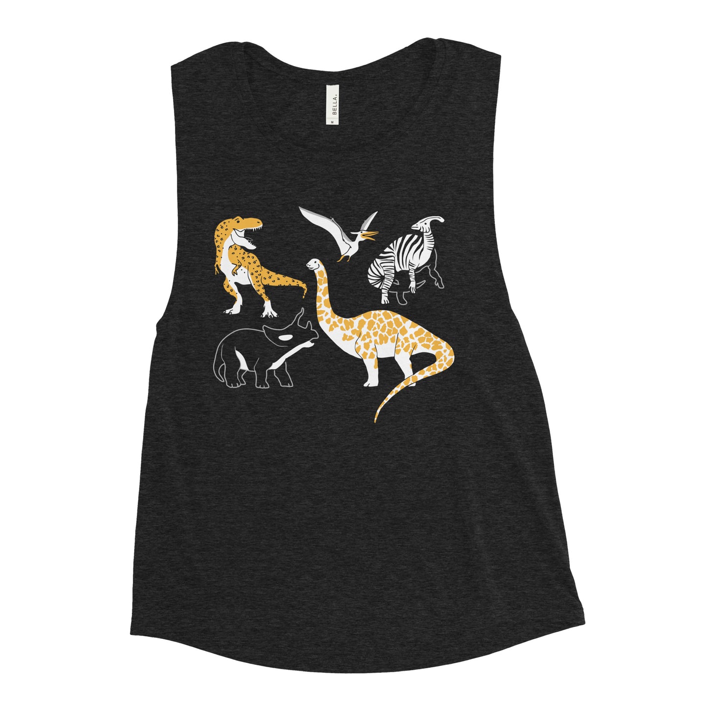 Dino Prints Women's Muscle Tank