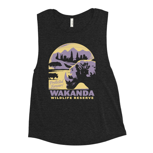 Wakanda Wildlife Reserve Women's Muscle Tank