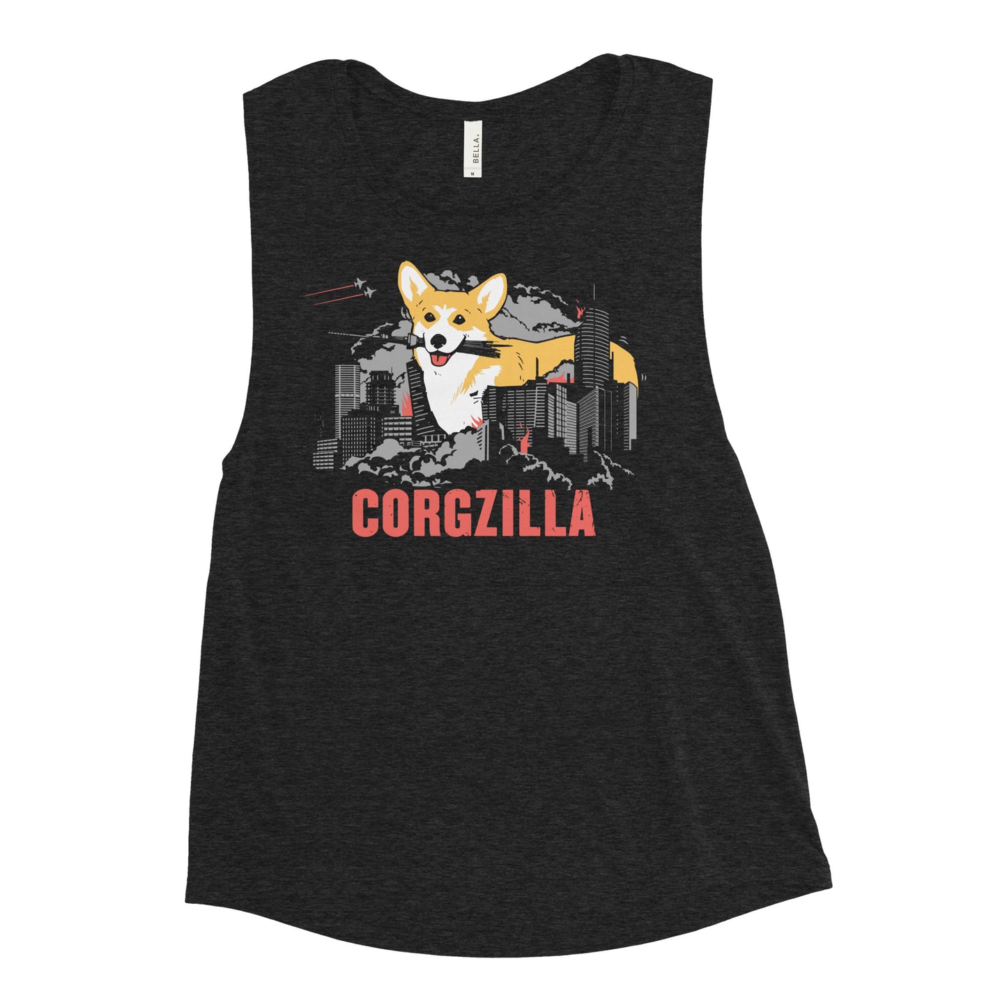 Corgzilla Women's Muscle Tank