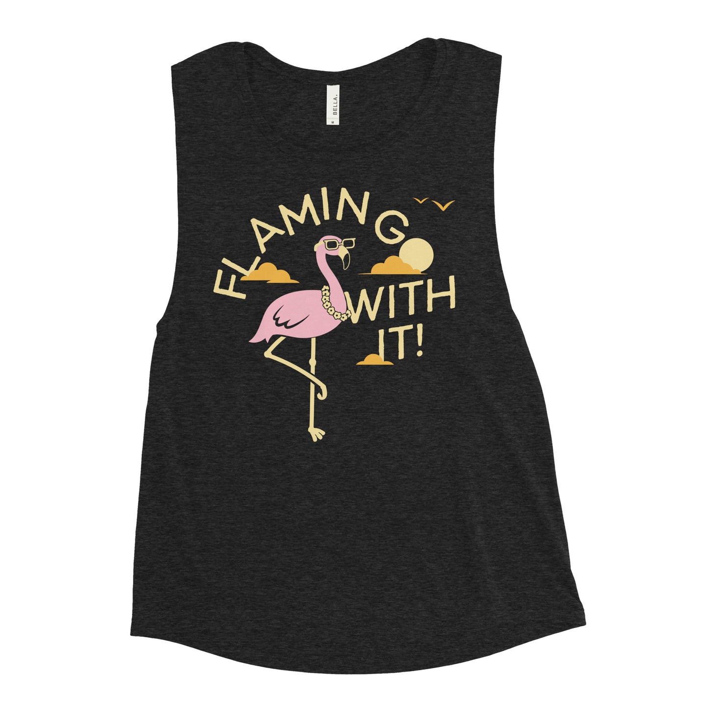 Flamingo With It Women's Muscle Tank