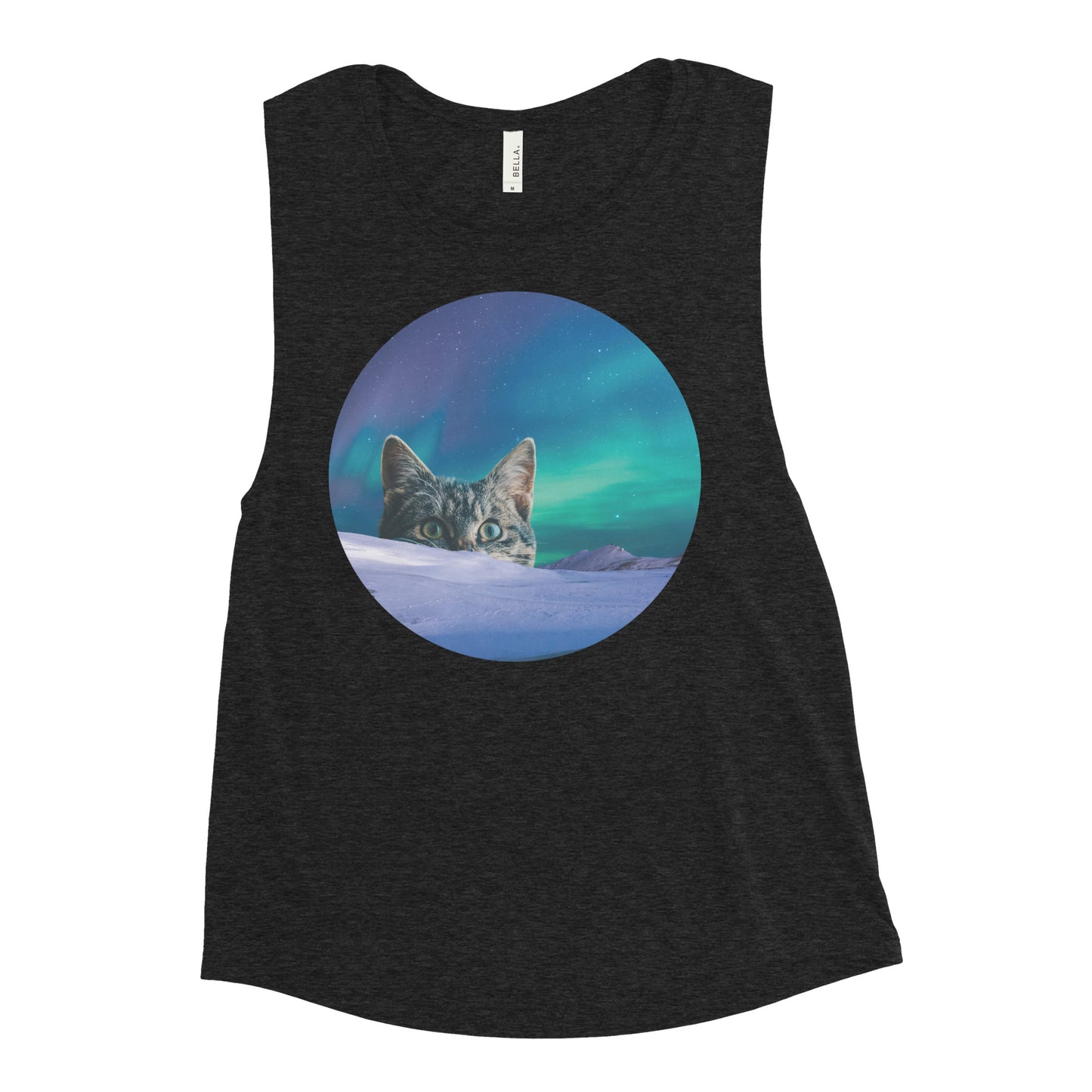 Meowthern Lights Women's Muscle Tank