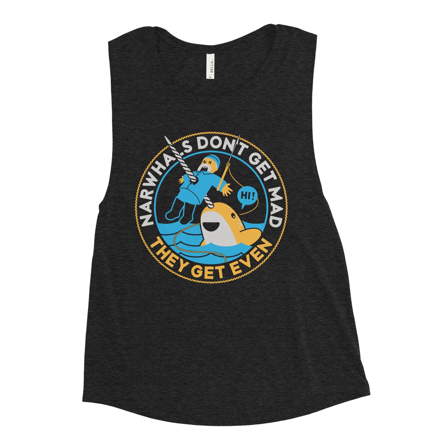 Narwhals Don't Get Mad Women's Muscle Tank