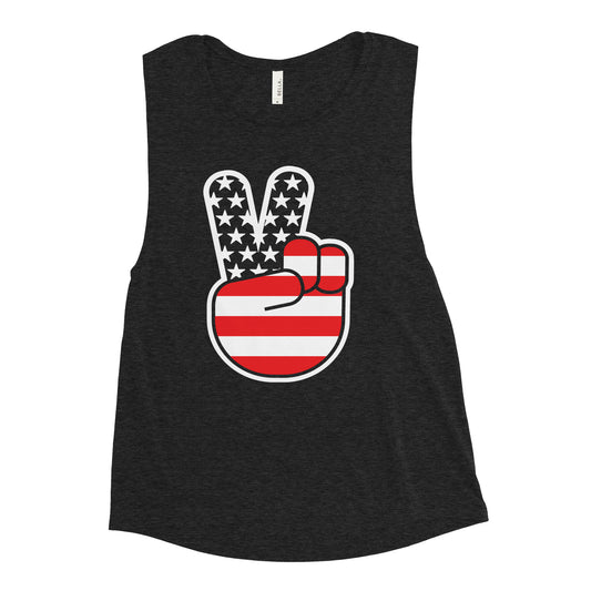 USA Peace Women's Muscle Tank