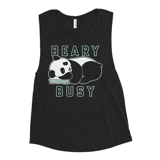 Beary Busy Women's Muscle Tank