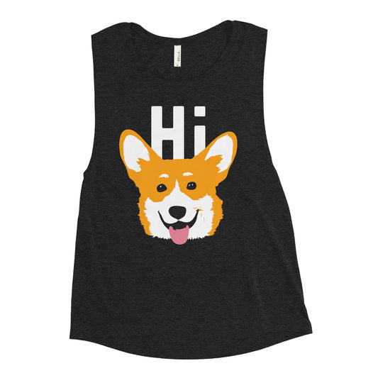 Hi Corgi Women's Muscle Tank