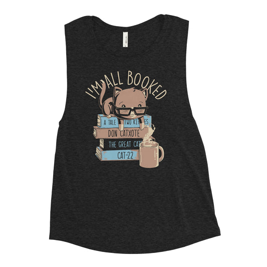 I'm All Booked Women's Muscle Tank