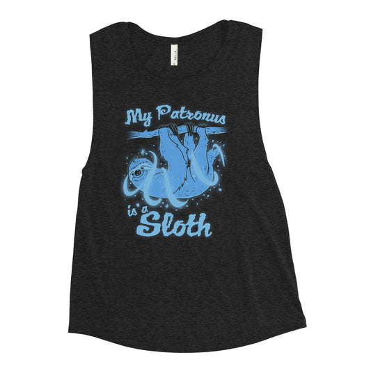 My Patronus Is A Sloth Women's Muscle Tank