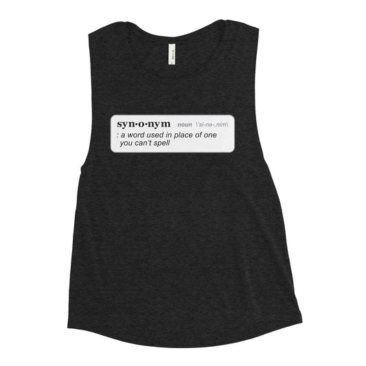 Synonym Definition Women's Muscle Tank