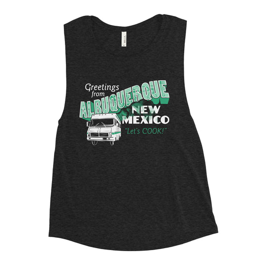 Greetings From Albuquerque Women's Muscle Tank