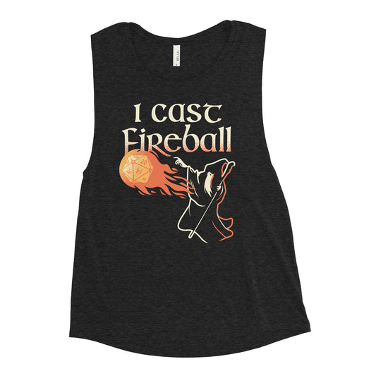 I Cast Fireball Women's Muscle Tank