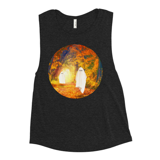 Autumn Ghosts Women's Muscle Tank