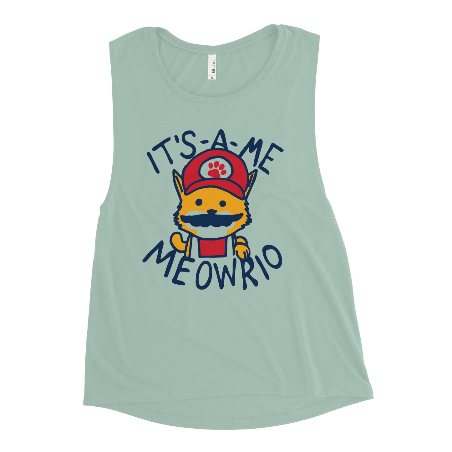 It's-a-me Meowrio Women's Muscle Tank