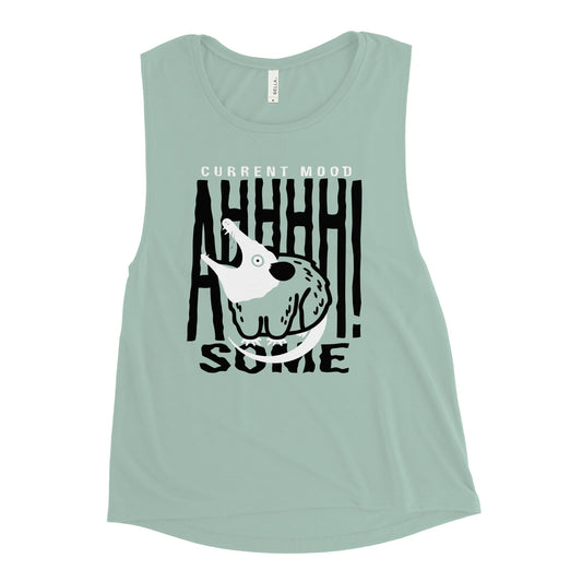 Current Mood Ahhhhsome Women's Muscle Tank