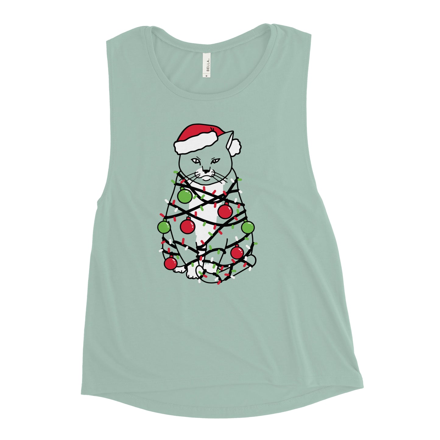 Meowy Christmas Women's Muscle Tank