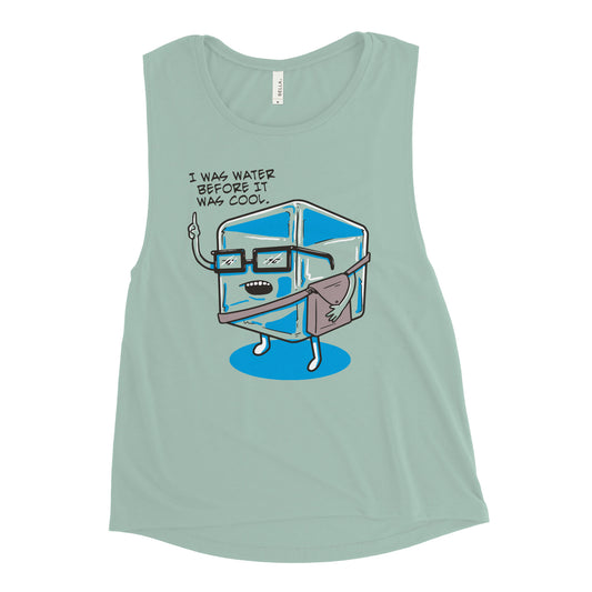 Hipster Ice Cube Women's Muscle Tank