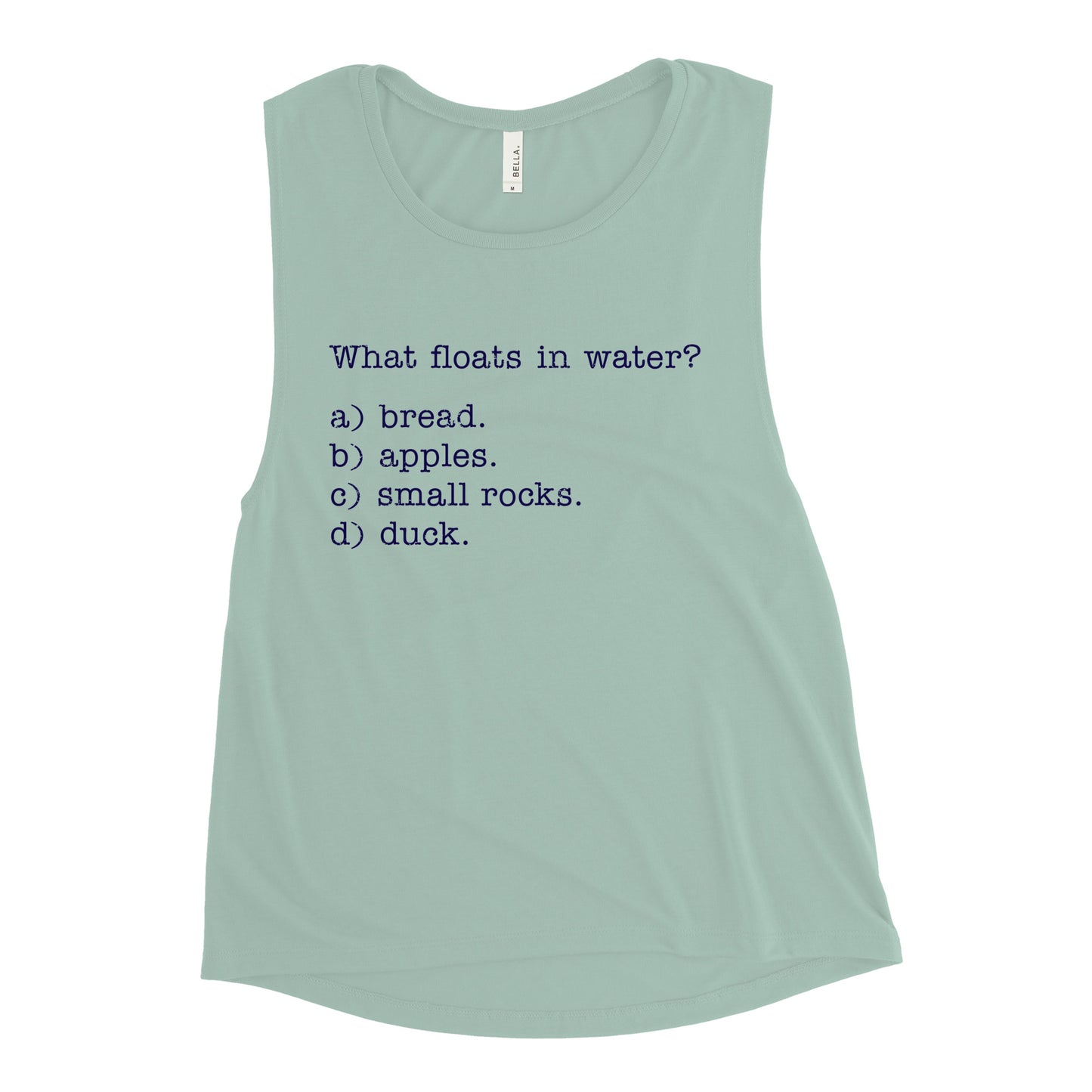 What Floats In Water? Women's Muscle Tank