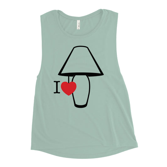 I Love Lamp Women's Muscle Tank