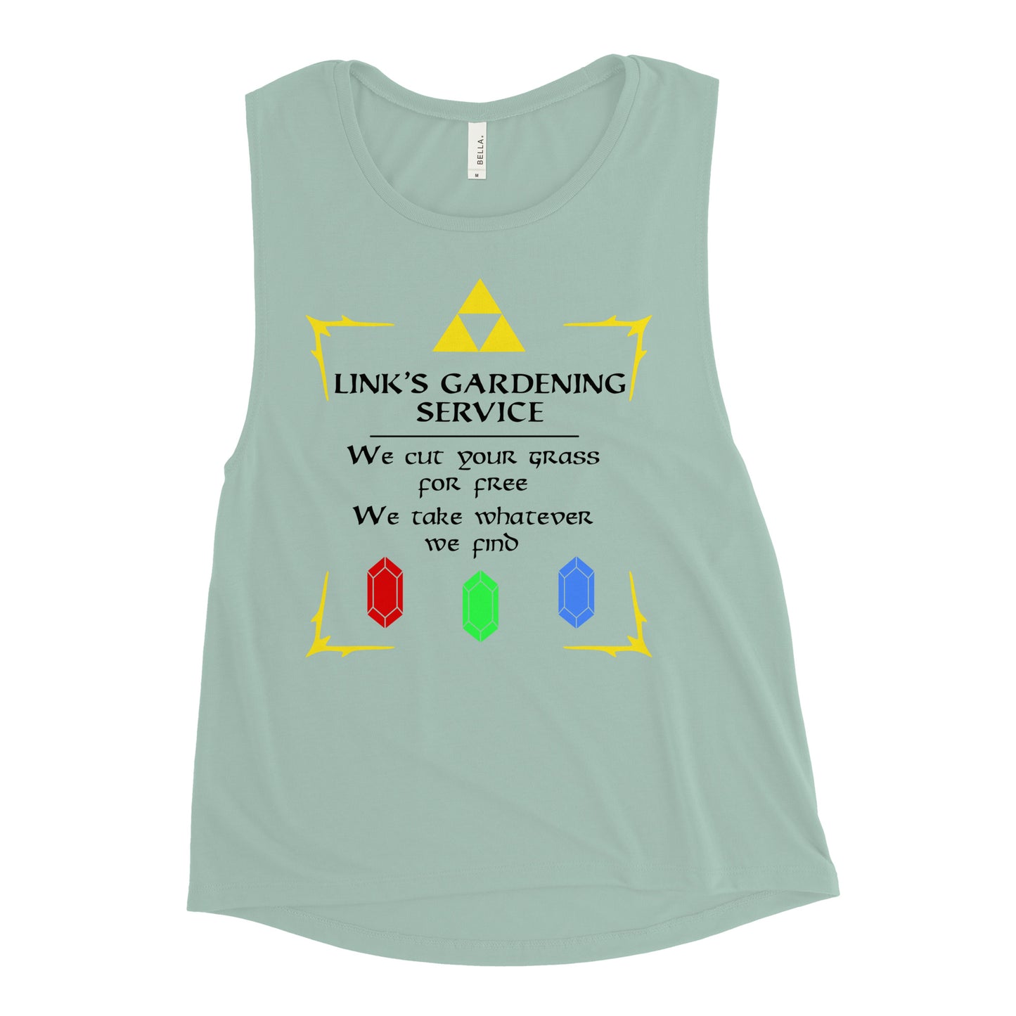 Link's Gardening Service Women's Muscle Tank