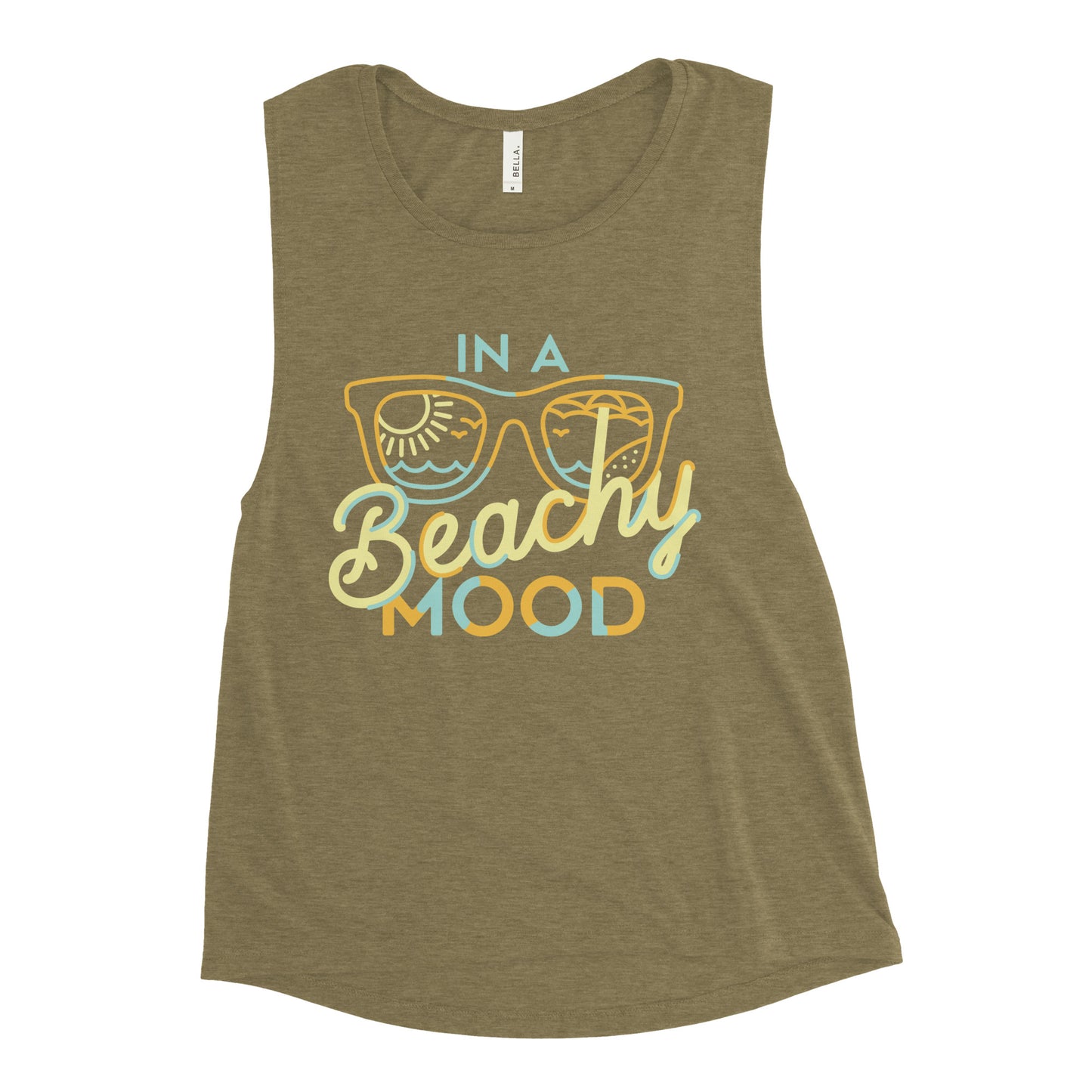 In A Beachy Mood Women's Muscle Tank