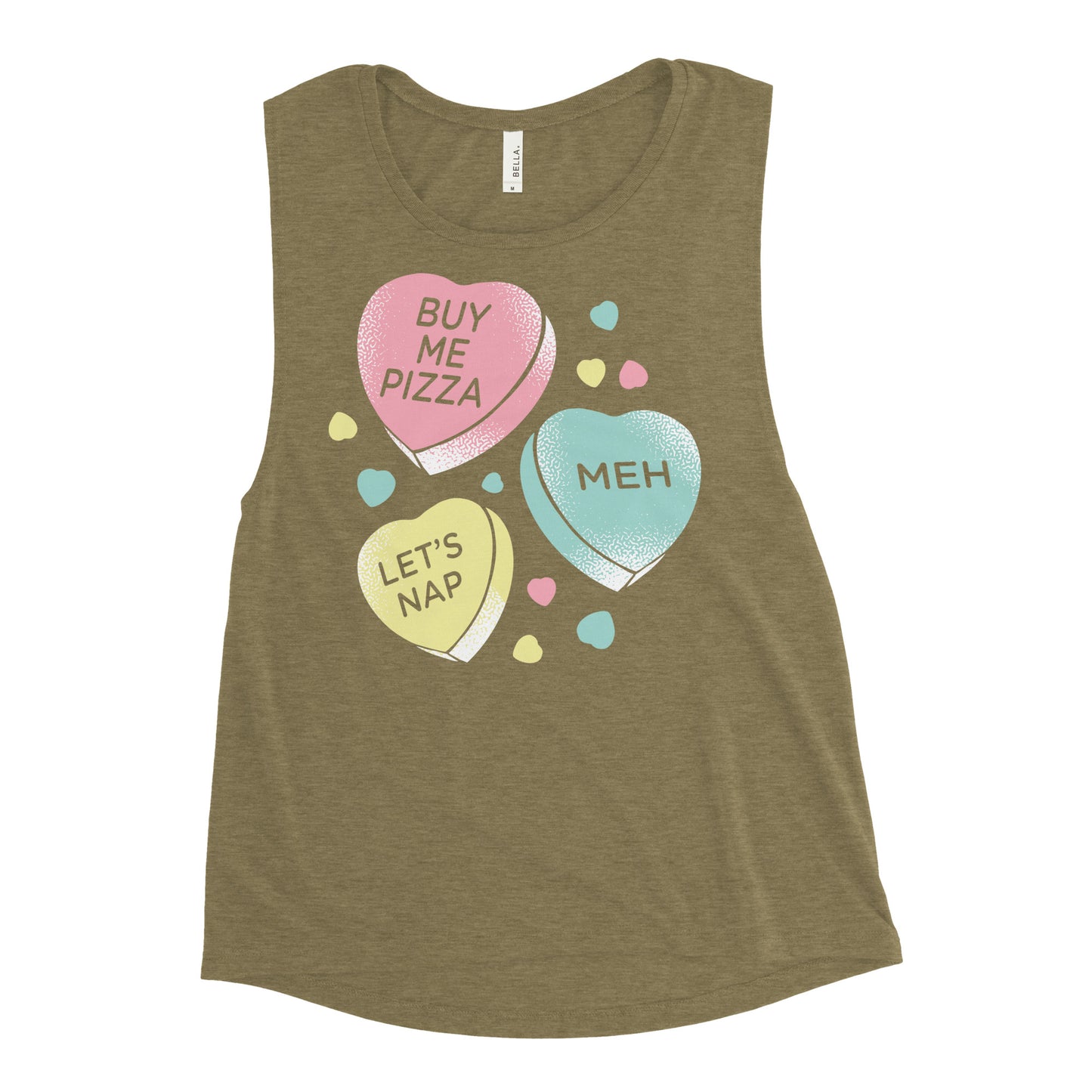 Candy Hearts Women's Muscle Tank