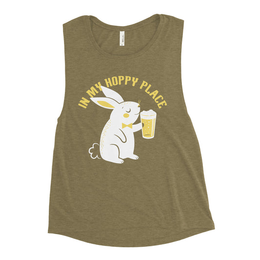 In My Hoppy Place Women's Muscle Tank