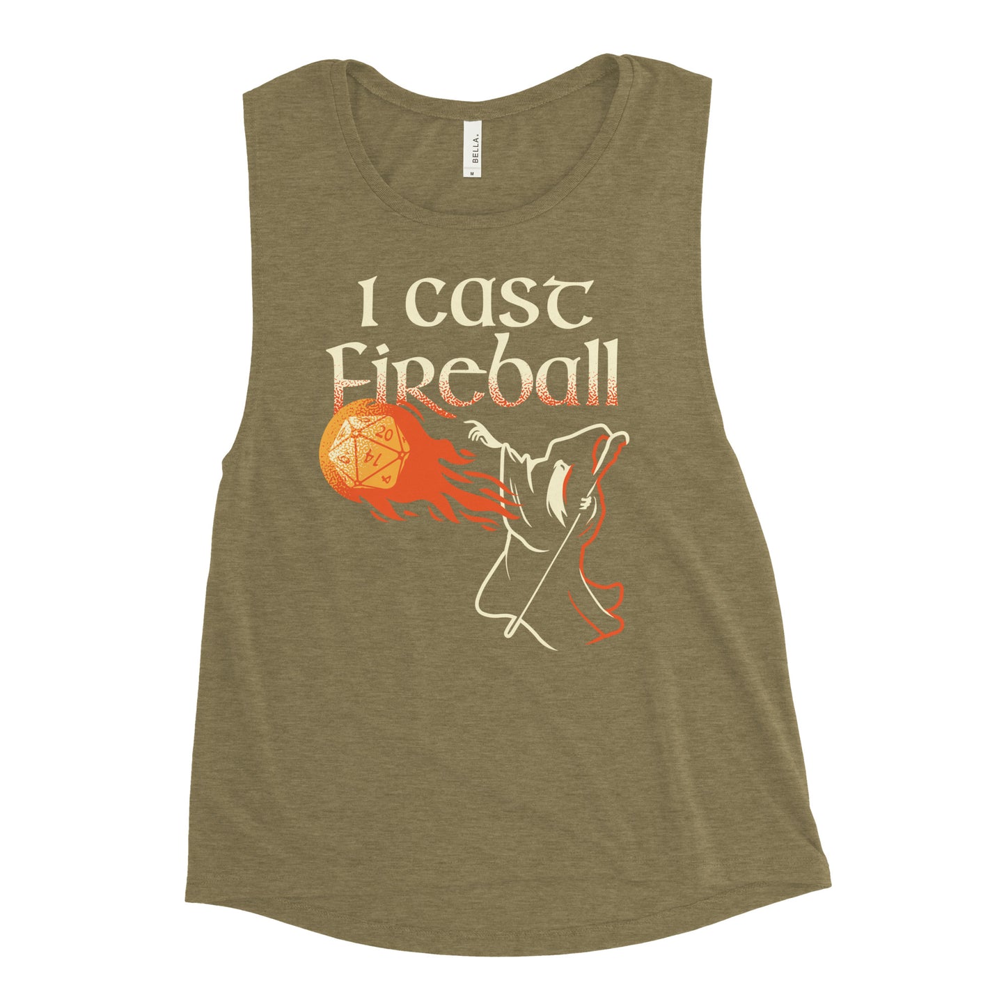 I Cast Fireball Women's Muscle Tank