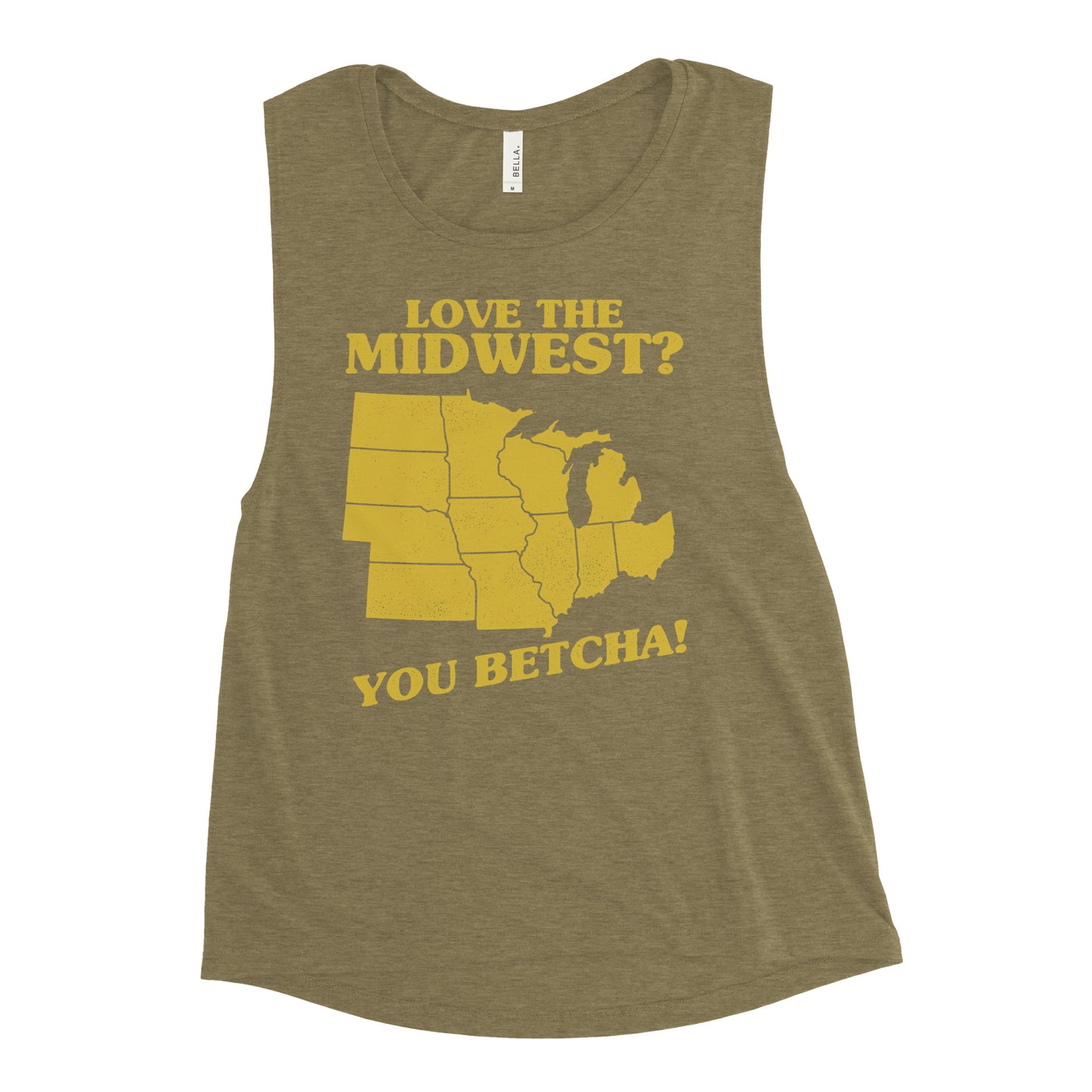 Love The Midwest? You Betcha! Women's Muscle Tank