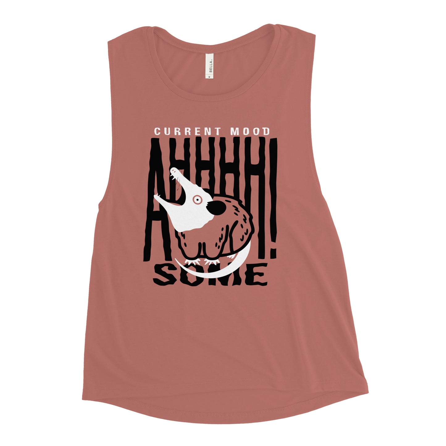 Current Mood Ahhhhsome Women's Muscle Tank